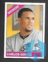 2015 Topps Heritage #482 Carlos Gomez SP - Brewers